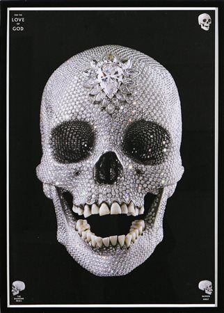 HIRST DAMIEN (n. 1965) The Diamond Skull. Poster. Cm 60x80. Cornice presente.