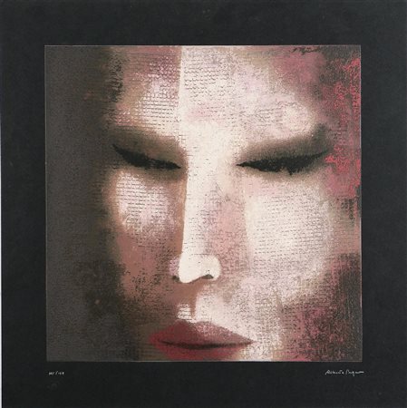 PUGNO ROBERTA Senza titolo. Litografia. Cm 70x70. Tir. 102/125 a matita...