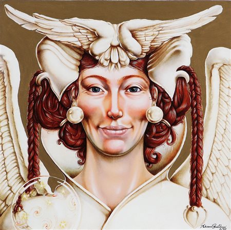 BULDRINI ADRIANO (n. 1969) Angelo bianco. Serigrafia. Cm 50x50. Tir. 2/50.