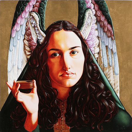 BULDRINI ADRIANO (n. 1969) Angelo rosa. Serigrafia. Cm 50x50. Tir. 3/50.