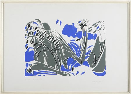 GIUNNI PIERO (1912 - 2000) Senza titolo. Litografia. Cm 44,5x32,5. P.A. in...