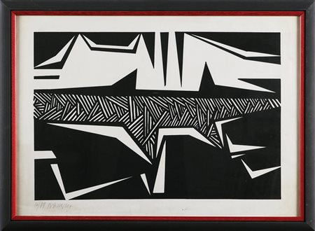 FILANNINO NATALE (n. 1926) Senza titolo. Litografia. Cm 60x41. Tir. 86/99 a...