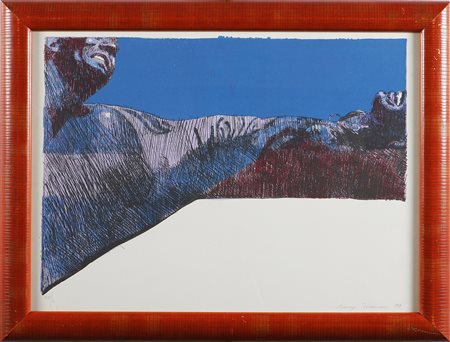 TORNABUONI LORENZO (1934 - 2004) Senza titolo. 1969. Litografia. Cm 70x50....