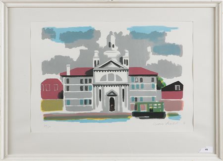 VENNA LUCIO (1897 - 1974) Senza titolo. 1971. Litografia. Cm 53x36,5. Tir....