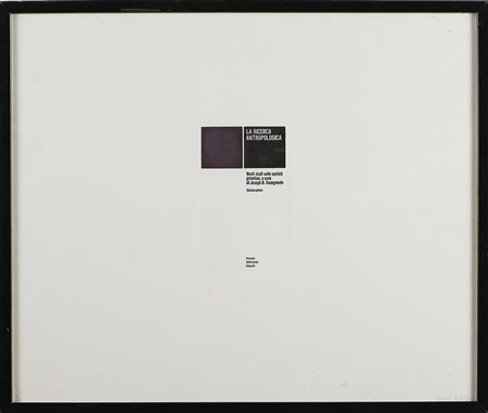 DE FILIPPI FERRUCCIO (n. 1943) Senza titolo. 1972. Litografia. Cm 56x47. Tir....