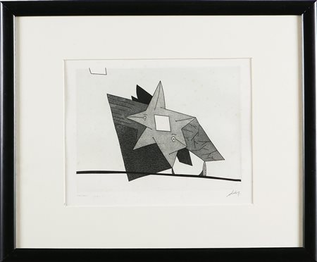 DOVA GIANNI (1925 - 1991) Senza titolo. Litografia. Cm 36,5x28. Tir. 18/25 in...