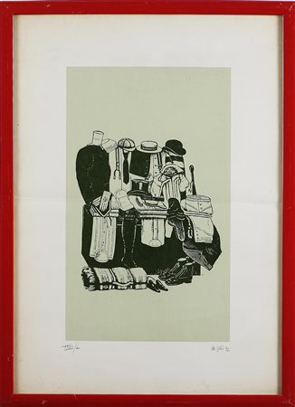 DE POLI FABIO (n. 1947) Senza titolo. 1972. Litografia. Cm 30x50. Tir....