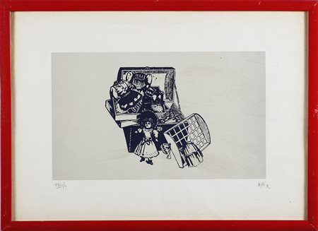 DE POLI FABIO (n. 1947) Senza titolo. Litografia. Cm 50x30. Tir. XXXII/L in...