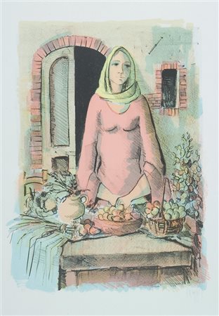 MAGGI GIAMPIETRO (n. 1934) Estate. Serigrafia. Cm 50x70. Esemplare: 69/99