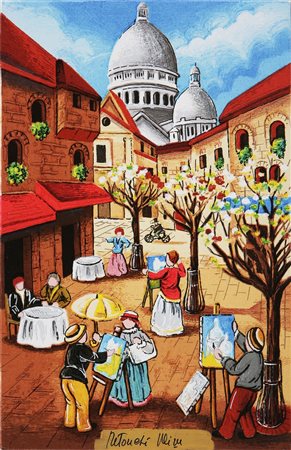 ULISSE (n. 1957) Mont Martre. 2005. Retouchè. Cm 20x30. Opera inserita nella...