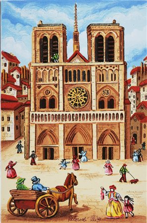 ULISSE (n. 1957) Notre Dame. 2005. Retouchè. Cm 20x30. Opera inserita nella...