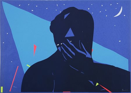 ANONIMO Senza titolo. Serigrafia. Cm 70x50. Tir. 77/130 a matita in basso a...