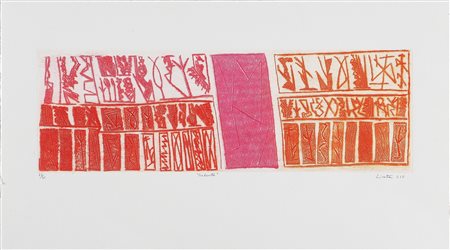 LICATA RICCARDO (n. 1929) Ardente. Serigrafia. Cm 70,5x40,5. Tir. 23/30 a...