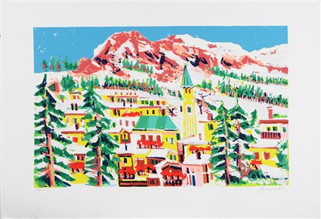 FACCINCANI ATHOS (n. 1951) Senza titolo. Serigrafia. Cm 100x70. Tir. 190/250...