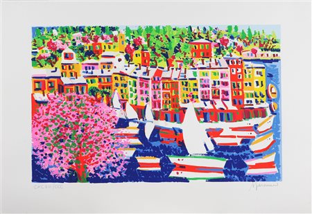 FACCINCANI ATHOS (n. 1951) Senza titolo. Serigrafia. Cm 100x70. Tir....