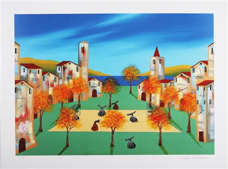 DA NORCIA PAOLO (n. 1953) Senza titolo. Litografia. Cm 80x60. Tir. 35/350 a...