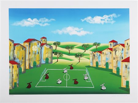 DA NORCIA PAOLO (n. 1953) Senza titolo. Litografia. Cm 80x60. Tir. 40/350 a...