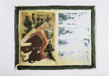 GALIMBERTI MAURIZIO (n. 1956) Senza titolo. Pigmento su cartoncino. Cm...