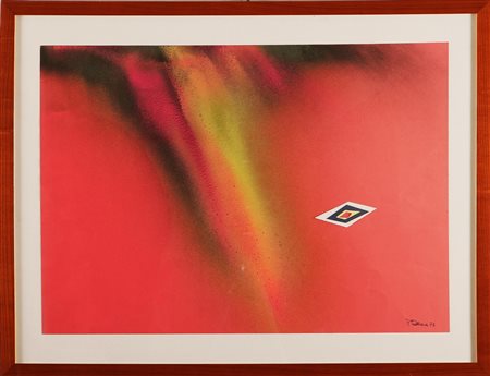 DALLARA TONY (n. 1936) Senza Titolo. 1973. Tecnica mista su carta. Cm 70x50....