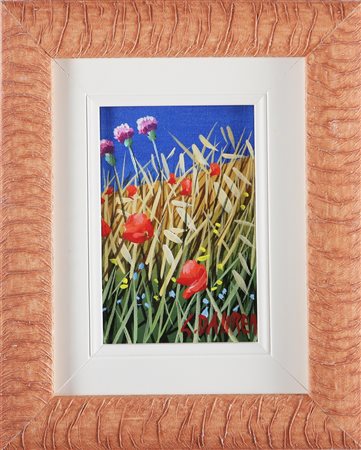 DAUREA GIOVANNI (n. 1955) Senza titolo. Olio su cartone telato. Cm 10x15....