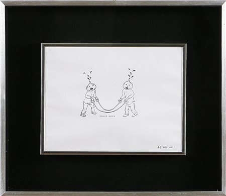 ROYAL SCHOOL Double dutch. 2001. China su carta. Cm 28x21. Al retro timbro...