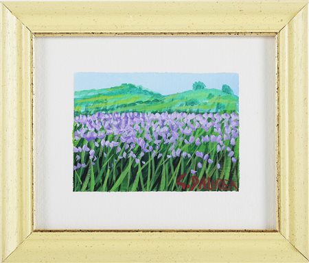 DAUREA GIOVANNI (n. 1955) Senza titolo. Olio su cartoncino. Cm 11x9. Firma in...