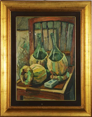 MASSARI A. Senza titolo. Olio su tela. Cm 50x70. Al retro firma. Cornice...