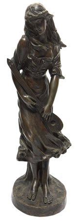 Fernand Lorrain, scultore, Francia, fine XIX secolo. Allegoria della musica,...