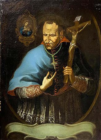 Pittore del XVII Secolo. San Alfonso. 75,5 x 100,5, olio su tela