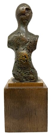 Eugenio Tanari (Reggio Emilia 1938). Busto in bronzo. Firmato a penna alla...