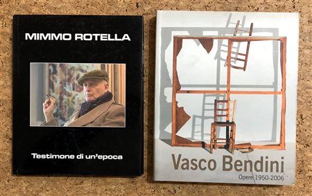 MIMMO ROTELLA E VASCO BENDINI - Lotto unico di 2 cataloghi