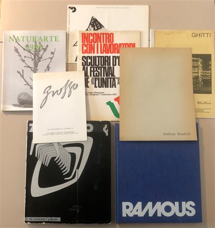 SCULTURA ITALIANA DEL DOPOGUERRA - Lotto unico di 7 tra cataloghi e pieghevoli