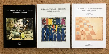 EUGENIO MICCINI E LUCIA MARCUCCI - Lotto unico di 3 cataloghi generali