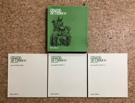 GIORGIO DE CHIRICO - Lotto unico di 3 tomi del catalogo generale