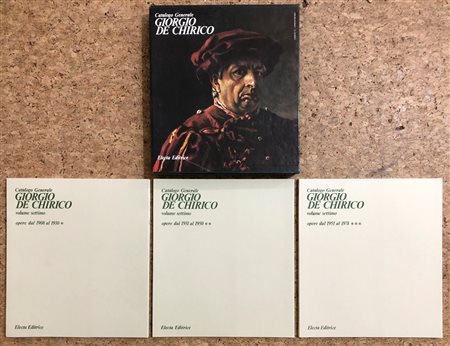 GIORGIO DE CHIRICO - Lotto unico di 3 tomi del catalogo generale