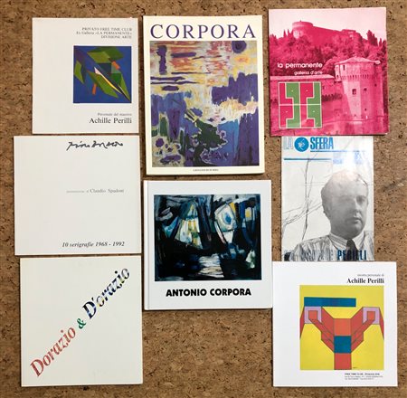 ARTISTI ROMANI DEL DOPOGUERRA (DORAZIO, CORPORA, PERILLI) - Lotto unico di 8 cataloghi