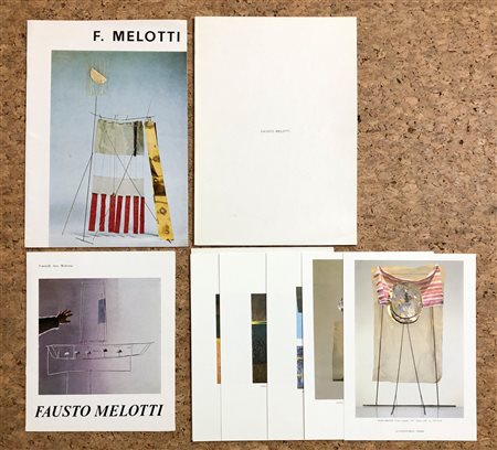 FAUSTO MELOTTI - Lotto unico di 3 cataloghi e 1 cartella