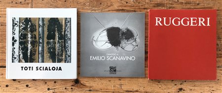 PITTURA INFORMALE ITALIANA (SCIALOJA, RUGGERI, SCANAVINO) - Lotto unico di 3 cataloghi