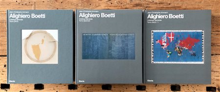 ALIGHIERO BOETTI - Lotto unico di 3 cataloghi generali delle opere di Alighiero Boetti