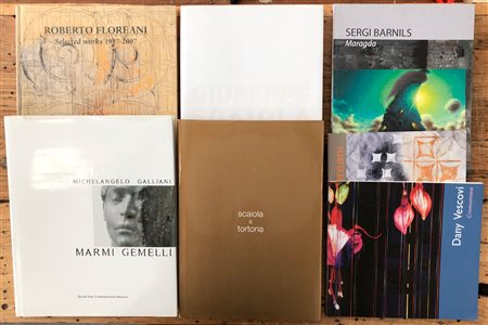 ARTE CONTEMPORANEA ITALIANA (DI PIAZZA, VESCOVI, GALLIANI, FLORANI, BARNILS, SCAIOLA) - Lotto unico di 8 cataloghi