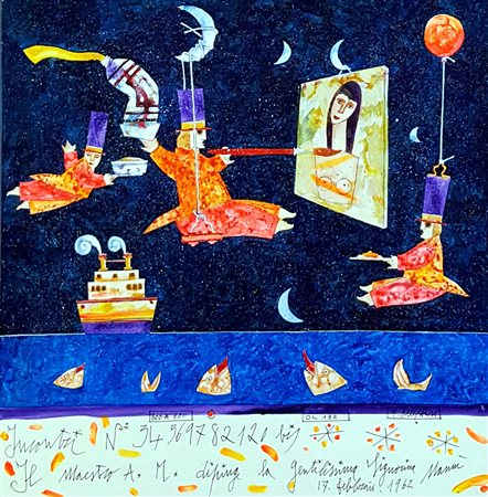 FRANCESCO MUSANTE, Il maestro A. M. dipinge la gentilissima Signorina Nannì