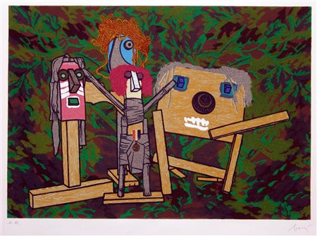 ENRICO BAJ, senza titolo