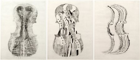 ARMAN, Le traité du violon, 1979 (lotto unico con tre opere)