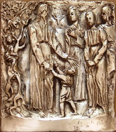 PERICLE FAZZINI, Gesù tra i fanciulli, 1978