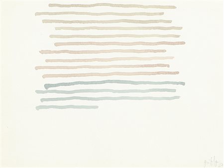 GIORGIO GRIFFA Torino 29/03/1936 Senza titolo, 1969 acquerello su carta cm....