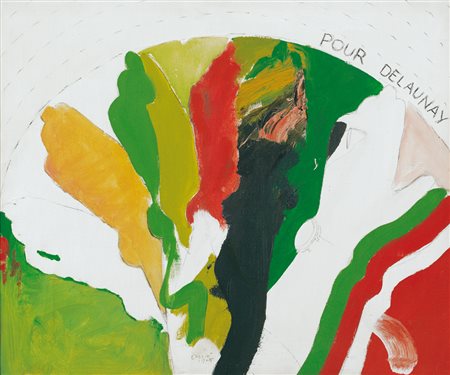 RODOLFO ARICO’ Milano 03/06/1930 - 2002 Pour Delaunay, 1965 olio su tela cm....