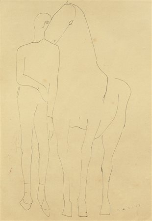 MARINO MARINI Pistoia 27/02/1901 - Viareggio (Lu) 06/08/1980 Cavallo e...