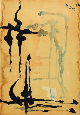 VOLTOLINO FONTANI Livorno 1920 - Livorno 1976 Ulisse, 1954 gouache, tecnica...