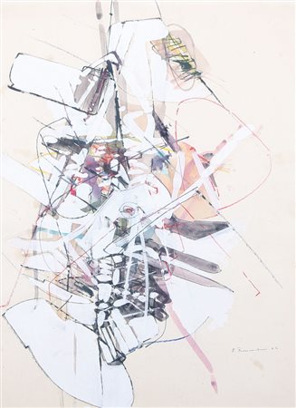 EDOARDO FRANCESCHINI Catania 1928 - Varese 2006 Senza titolo, 1964 tecnica...