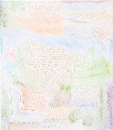 RICCARDO GUARNERI Firenze 12/09/1933 Spazio + scrittura tecnica mista e carta...